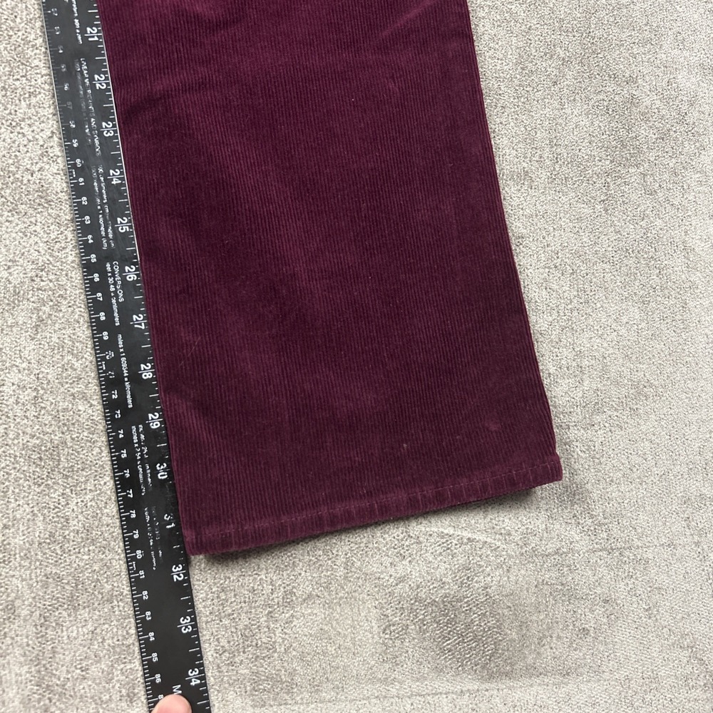 Polo Ralph Lauren Pants Mens 38 Maroon Varick Slim Straight Corduroy Chino 38x32 - Picture 8 of 10
